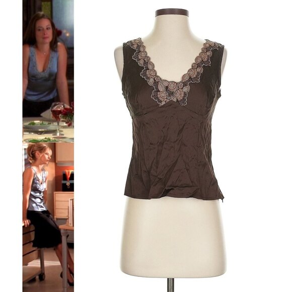 ASO BUFFY SUMMERS BUFFY THE VAMPIRE SLAYER PIPER HALLIWELL CHARMED Silk Top - Picture 1 of 7